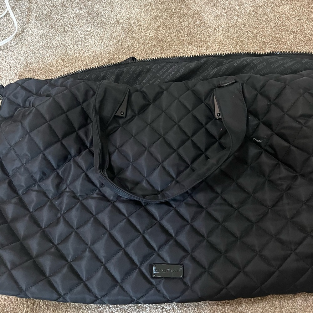 Steve Madden black duffle
